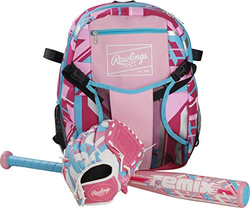 Rawlings Remix T-Ball Bat | USA Baseball | -12 | 1 Pc. Aluminum | 2 1/4 Barrel | Pink | 24 inch