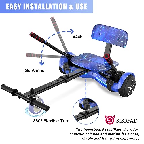 SISIGAD Hoverboard with Bluetooth,Two Wheel Hoverboard