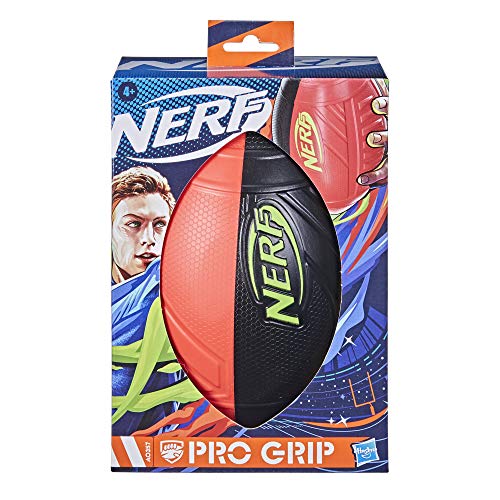 Nerf Pro Grip Football, Red, Classic Foam Ball, Easy to Catch & Throw, Nerf Balls for Kids, Kids Sports Toys, Perfect Easter Basket Stuffers, Great Toys or Easter Gifts for Kids