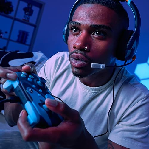 PDP REMATCH GLOW Advanced Wired Controller Licensed For Xbox Series X|S, Xbox One, & Windows 10/11 PC: Blue Tide (Glow in the Dark)
