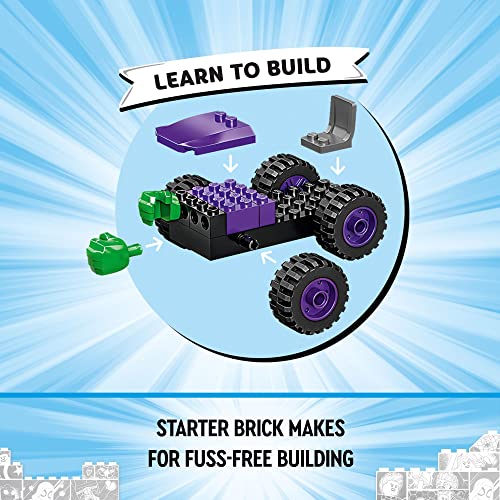 LEGO Marvel Hulk vs. Rhino Monster Truck Showdown, 10782 Toy for Kids, Boys & Girls Age 4 Plus with Spider-Man Minifigure, Spidey and His Amazing Friends Series