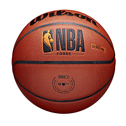 WILSON NBA Forge Series Indoor/Outdoor Basketball - Forge, Brown, Size 7-29.5"