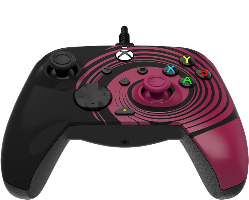 PDP Gaming REMATCH Advanced Wired Controller Licensed for Xbox Series X|S/Xbox One/PC, Customizable, App Supported - Ruby Swirl (Amazon Exclusive)