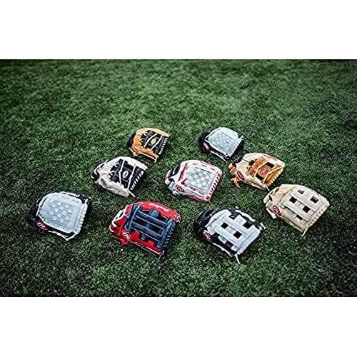 Rawlings boys 10.5" | Ages 6-8 Baseball Glove, Black/Grey, 10.5 inch US